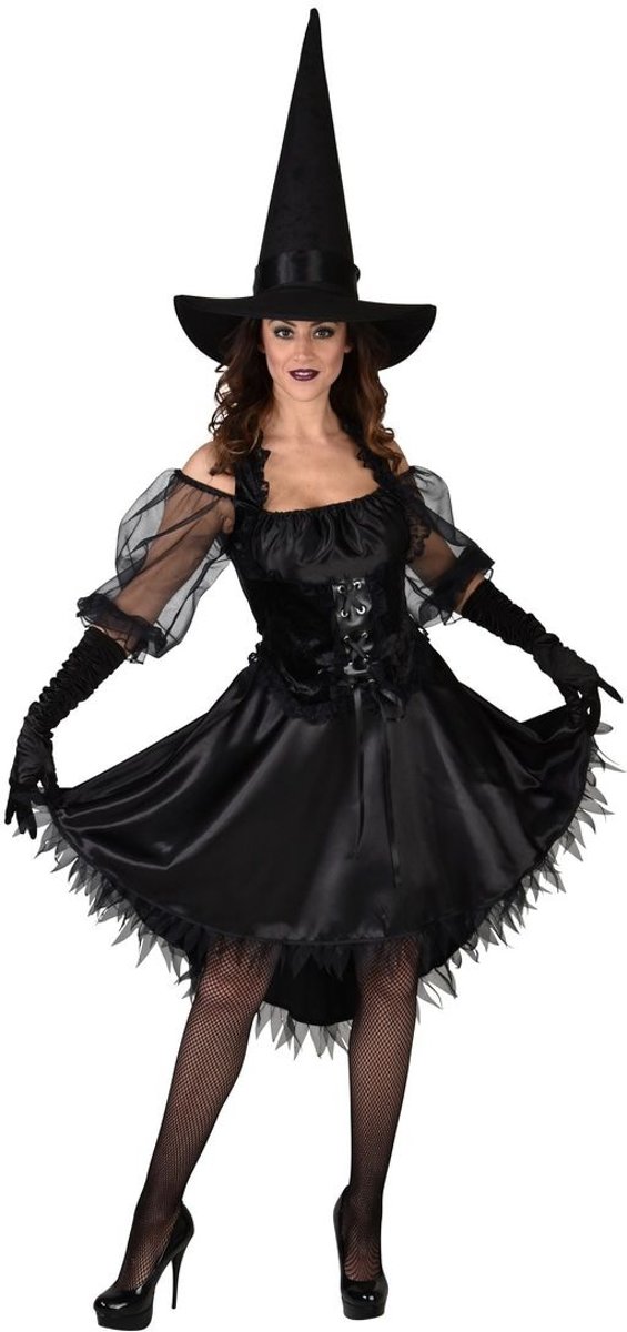 Heks & Spider Lady & Voodoo & Duistere Religie Kostuum | Bevallige Bella Heks Halloween | Vrouw | Large | Halloween | Verkleedkleding